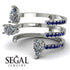 Pear Shape Diamond Glam Open Ring - Quinn No. 63 image 7