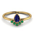 Pear Shaped Stacking Emerald Ring - Brianna No. 28 image 1