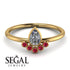 Pear Shaped Stacking Ruby Ring - Brianna No. 46 image 10