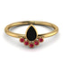Pear Shaped Stacking Ruby Ring - Brianna No. 52 image 1