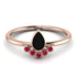 Pear Shaped Stacking Ruby Ring - Brianna No. 53 image 1