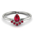 Pear Shaped Stacking Ruby Ring - Brianna No. 57 image 1