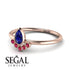 Pear Shaped Stacking Ruby Ring - Brianna No. 59 image 2