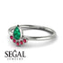 Pear Shaped Stacking Ruby Ring - Brianna No. 51 image 2