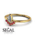 Pear Shaped Stacking Ruby Ring - Brianna No. 46 image 2
