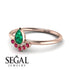 Pear Shaped Stacking Ruby Ring - Brianna No. 50 image 2