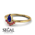 Pear Shaped Stacking Ruby Ring - Brianna No. 58 image 2