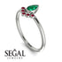 Pear Shaped Stacking Ruby Ring - Brianna No. 51 image 3