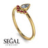 Pear Shaped Stacking Ruby Ring - Brianna No. 46 image 3
