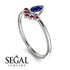 Pear Shaped Stacking Ruby Ring - Brianna No. 60 image 3