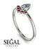 Pear Shaped Stacking Ruby Ring - Brianna No. 48 image 3