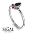 Pear Shaped Stacking Ruby Ring - Brianna No. 54 image 3