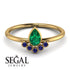 Pear Shaped Stacking Sapphire Ring - Brianna No. 64 image 10