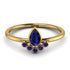Pear Shaped Stacking Sapphire Ring - Brianna No. 73 image 1