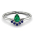 Pear Shaped Stacking Sapphire Ring - Brianna No. 66 image 1