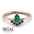 Pear Shaped Stacking Sapphire Ring - Brianna No. 65 image 10