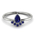Pear Shaped Stacking Sapphire Ring - Brianna No. 75 image 1