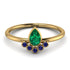 Pear Shaped Stacking Sapphire Ring - Brianna No. 64 image 1