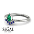 Pear Shaped Stacking Sapphire Ring - Brianna No. 66 image 2