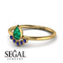 Pear Shaped Stacking Sapphire Ring - Brianna No. 64 image 2