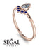 Pear Shaped Stacking Sapphire Ring - Brianna No. 62 image 3