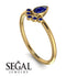 Pear Shaped Stacking Sapphire Ring - Brianna No. 73 image 3