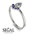 Pear Shaped Stacking Sapphire Ring - Brianna No. 63 image 3