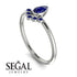Pear Shaped Stacking Sapphire Ring - Brianna No. 75 image 3