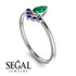 Pear Shaped Stacking Sapphire Ring - Brianna No. 66 image 3