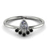 Pear Shaped Stacking Black Diamond Ring - Brianna No. 33 image 1