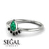Pear Shaped Stacking Black Diamond Ring - Brianna No. 36 image 2