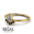 Pear Shaped Stacking Black Diamond Ring - Brianna No. 31 image 2