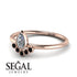 Pear Shaped Stacking Black Diamond Ring - Brianna No. 32 image 2