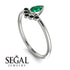 Pear Shaped Stacking Black Diamond Ring - Brianna No. 36 image 3