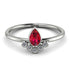 Pear Shaped Stacking Diamond Ring - Brianna No. 12 image 1