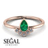 Pear Shaped Stacking Diamond Ring - Brianna No. 5 image 10