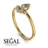 Pear Shaped Stacking Diamond Ring - Brianna No. 1 image 3