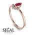 Pear Shaped Stacking Diamond Ring - Brianna No. 11 image 3