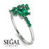 Princess Cut Mix Emerald Ring - Mya No. 21 image 10