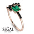 Princess Cut Mix Emerald Ring - Mya No. 35 image 10