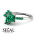 Princess Cut Mix Emerald Ring - Mya No. 21 image 3