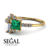 Princess Cut Mix Emerald Ring - Mya No. 4 image 3