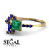 Princess Cut Mix Emerald Ring - Mya No. 64 image 3