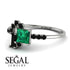 Princess Cut Mix Emerald Ring - Mya No. 36 image 3
