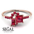 Princess Cut Mix Ruby Ring - Mya No. 56 image 2