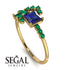 Princess Cut Mix Sapphire Ring - Mya No. 28 image 10