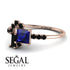 Princess Cut Mix Sapphire Ring - Mya No. 44 image 3