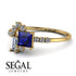 Princess Cut Mix Sapphire Ring - Mya No. 13 image 3