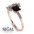 Princess Cut Mix Black Diamond Ring - Mya No. 8 image 10
