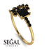 Princess Cut Mix Black Diamond Ring - Mya No. 37 image 10